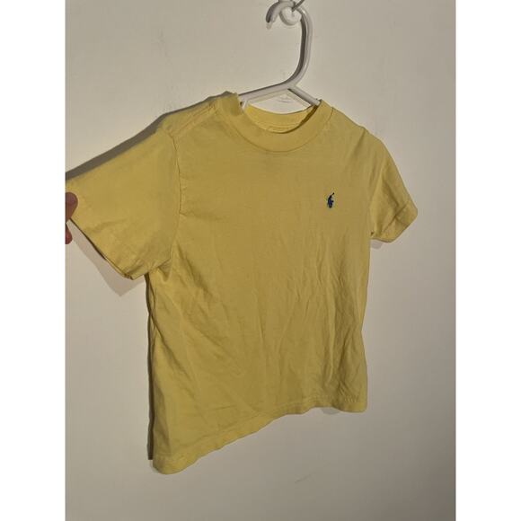 Polo Ralph Lauren Kid Boys T Shirt‎ Yellow Cotton Top Short Sleeve Tee Size 3t - Picture 2 of 4